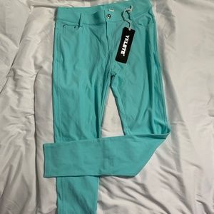Yelete | Jeans | Womens Turquoise Jean Look Jeggings Size Medium | Poshmark
